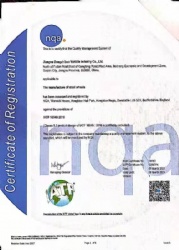 Our system is certified 16949 and TUV